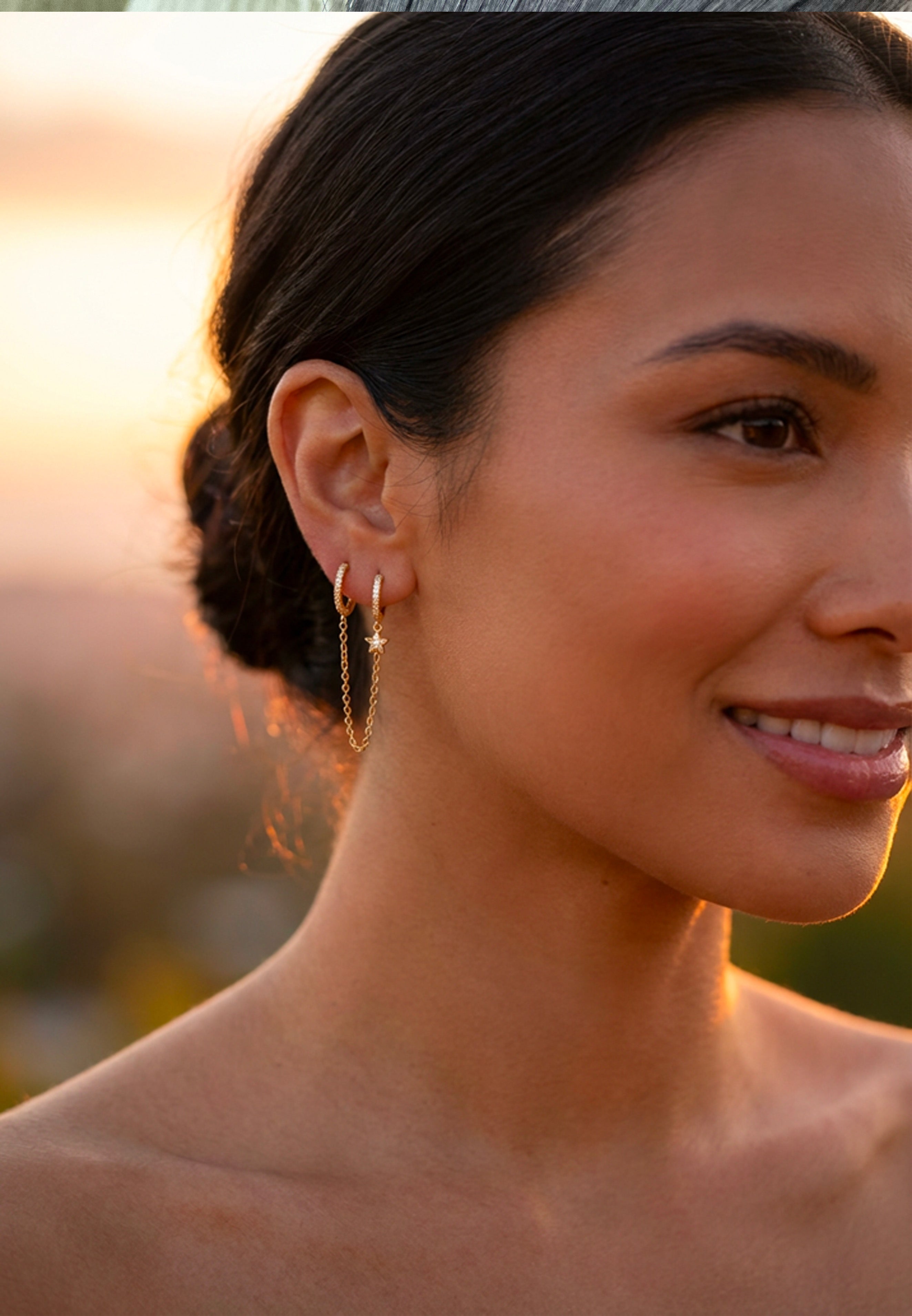 Aretes Dobles Cadena