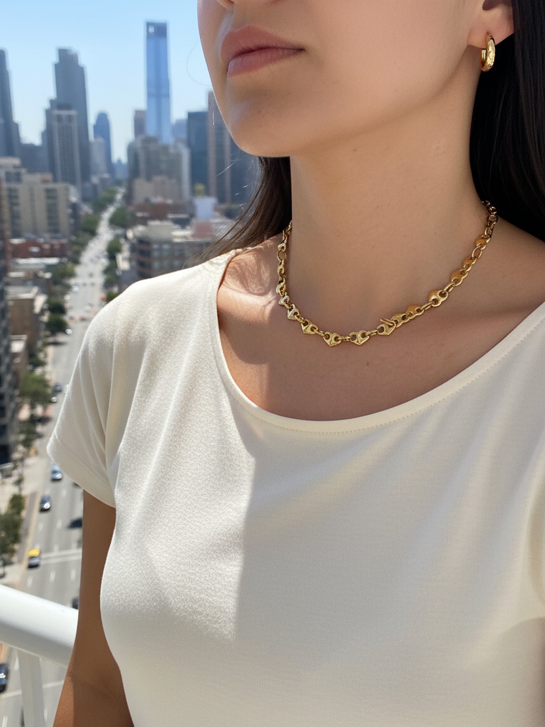 Golden Hearts Necklace