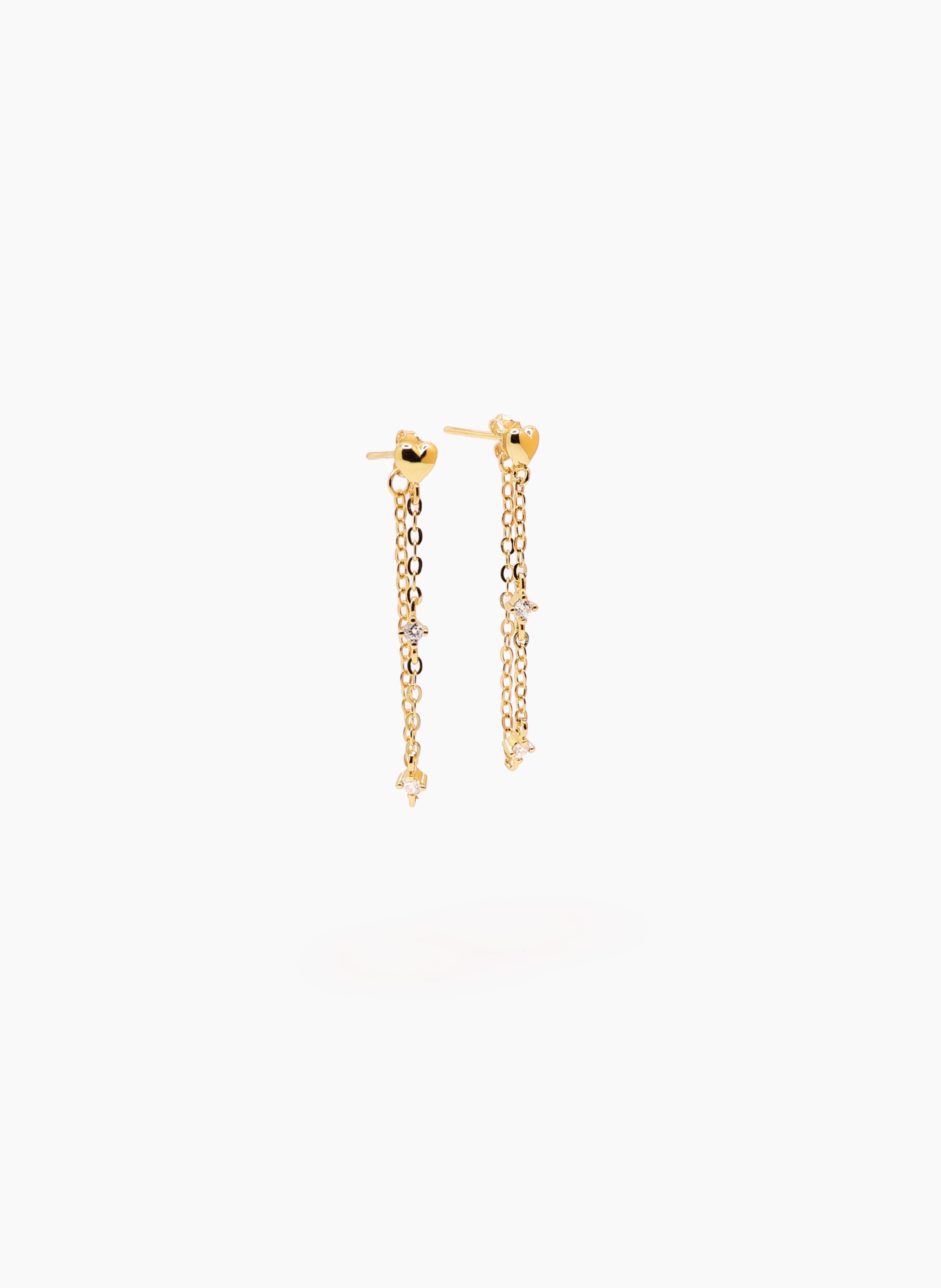 Aretes Cadena Corazón