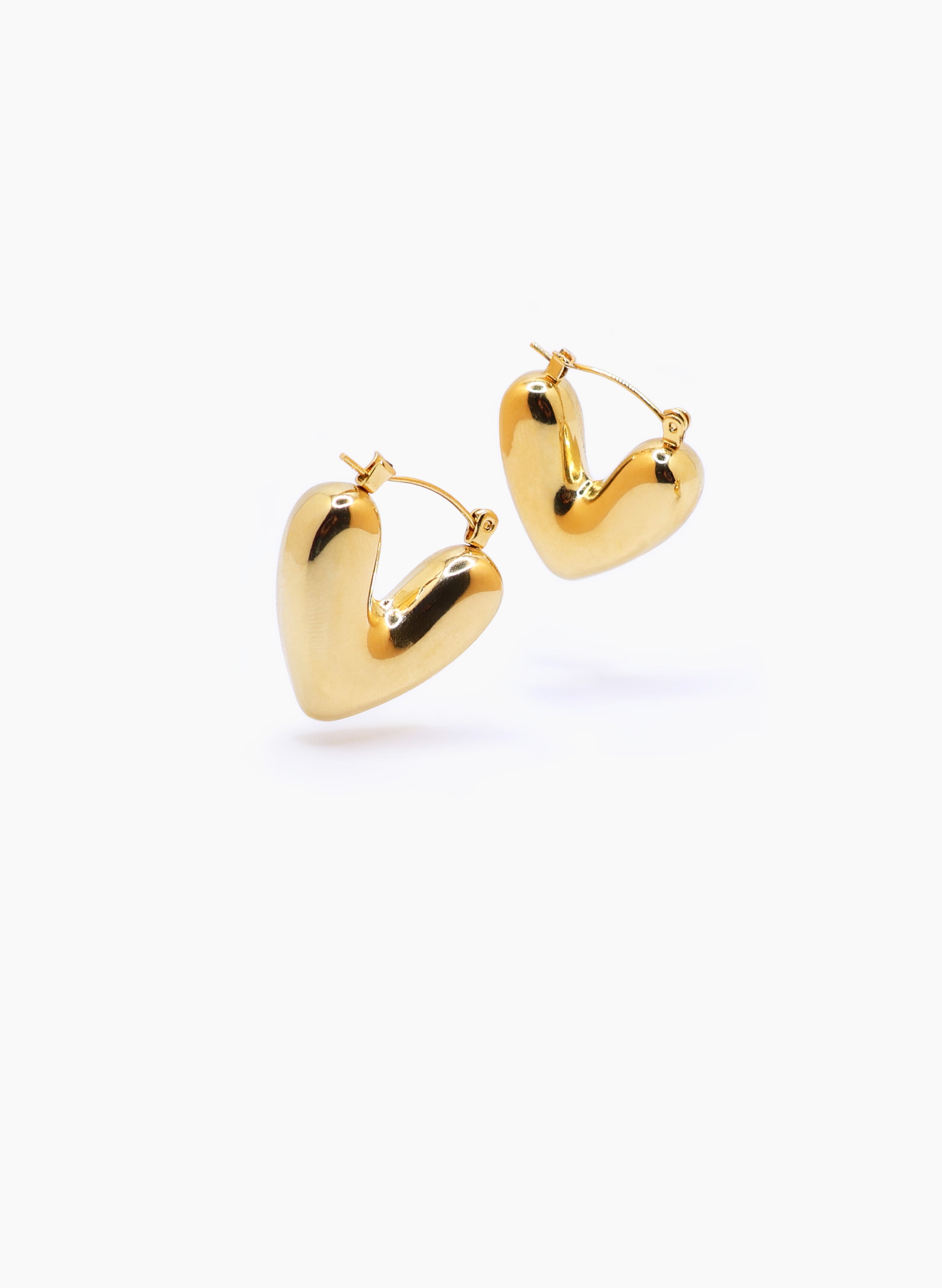 Aretes Corazón Dorado