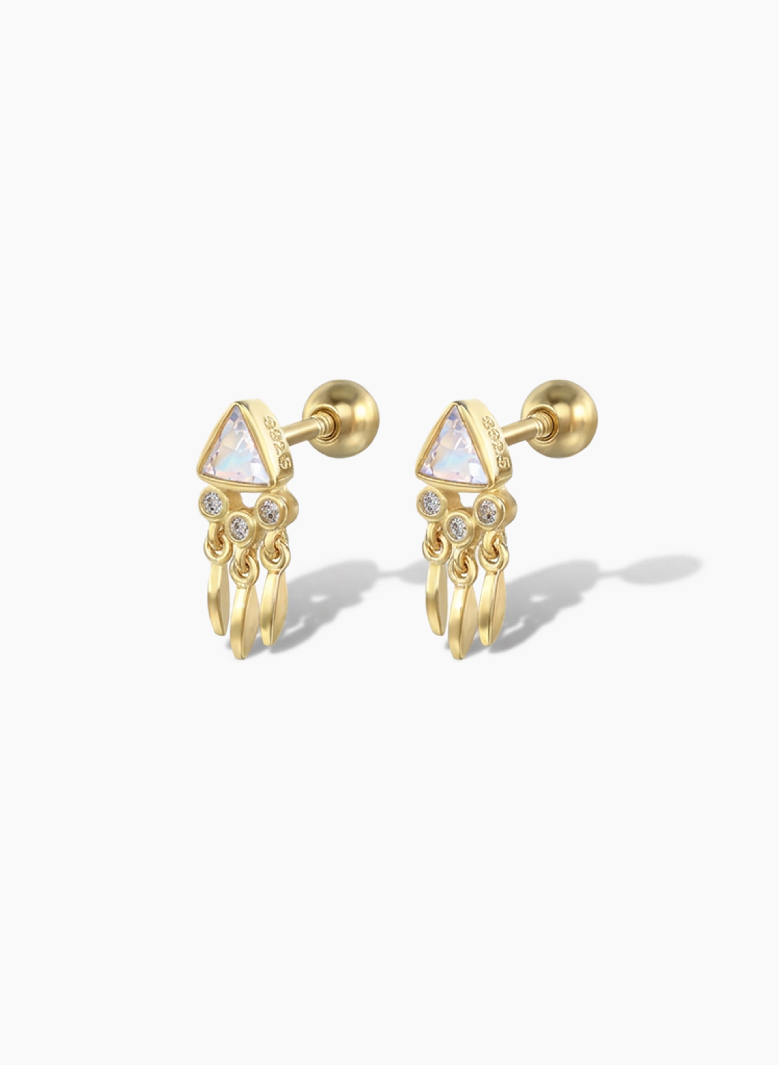 Aretes Cristales Colgantes