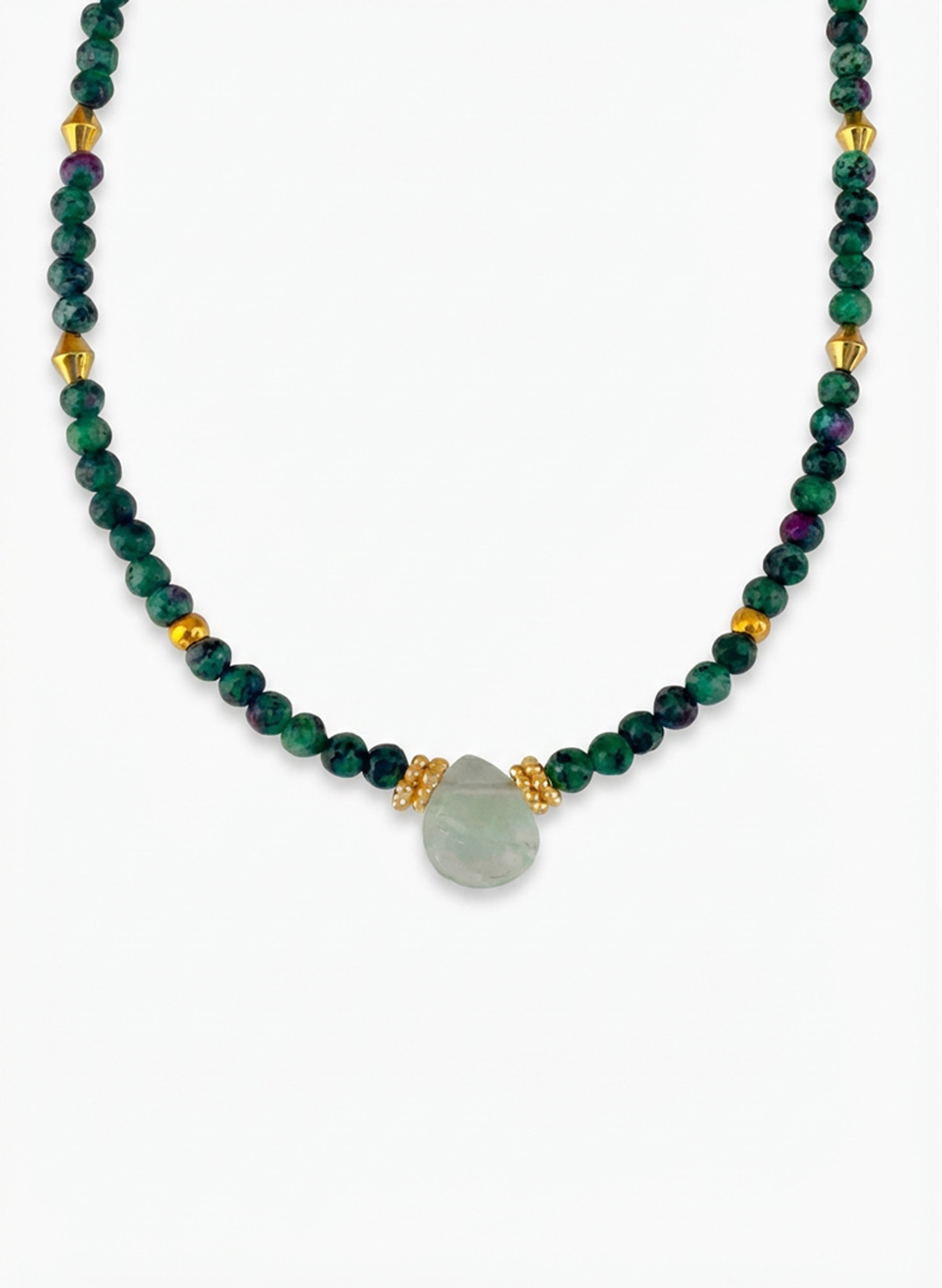 Collar Piedras Naturales Jade