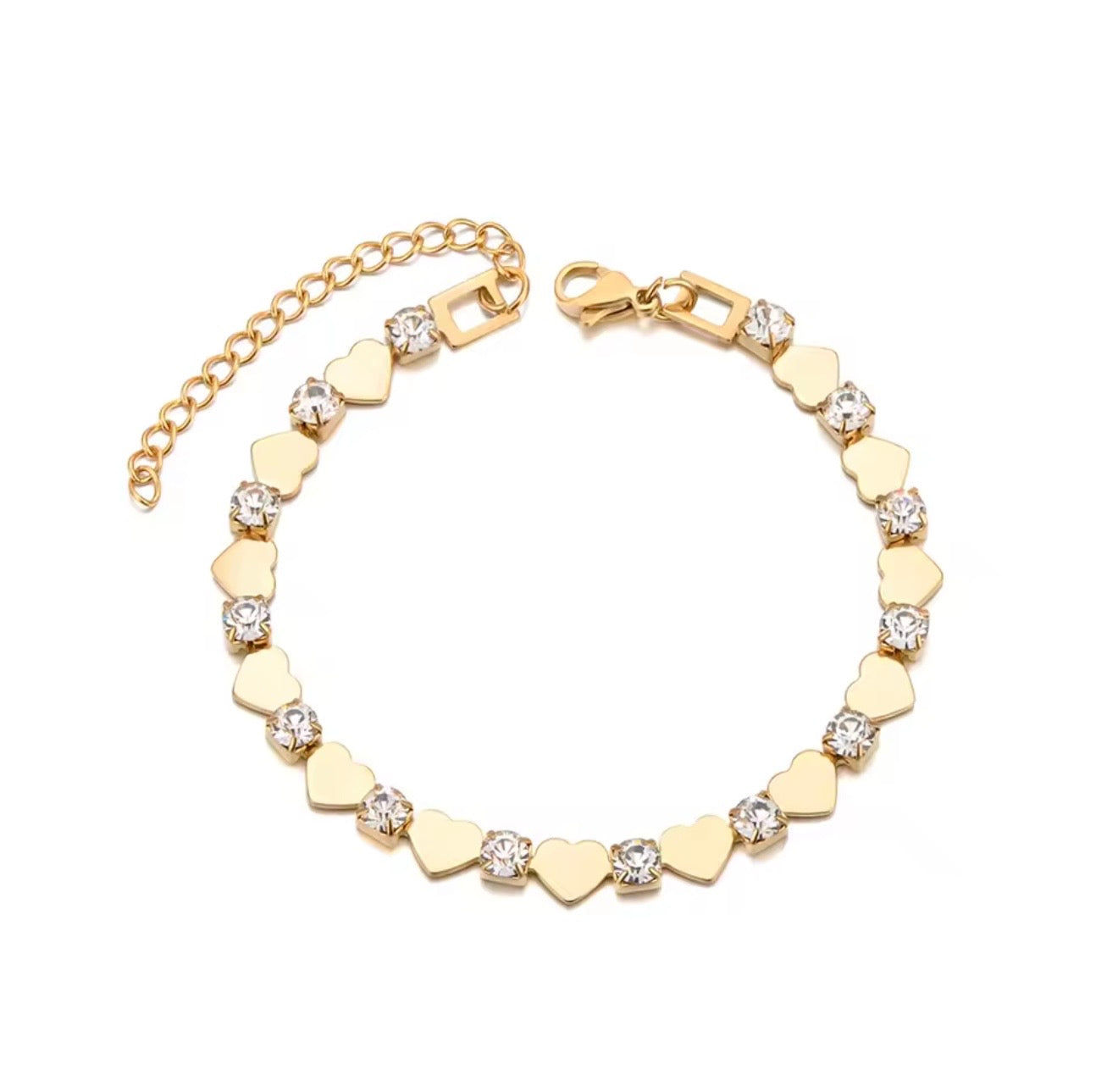 Pulsera Corazones / Clear