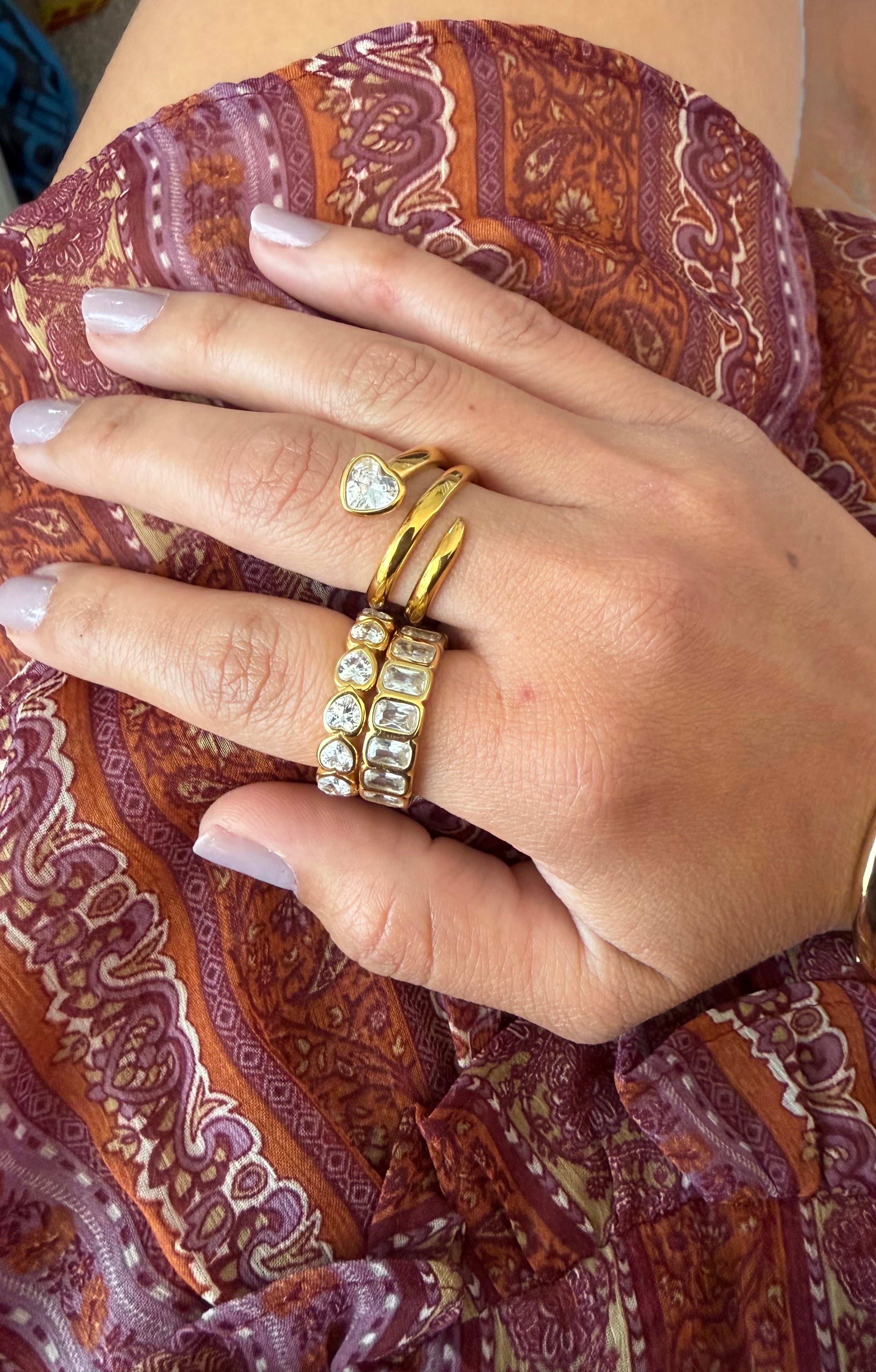 Anillo Resorte Corazón