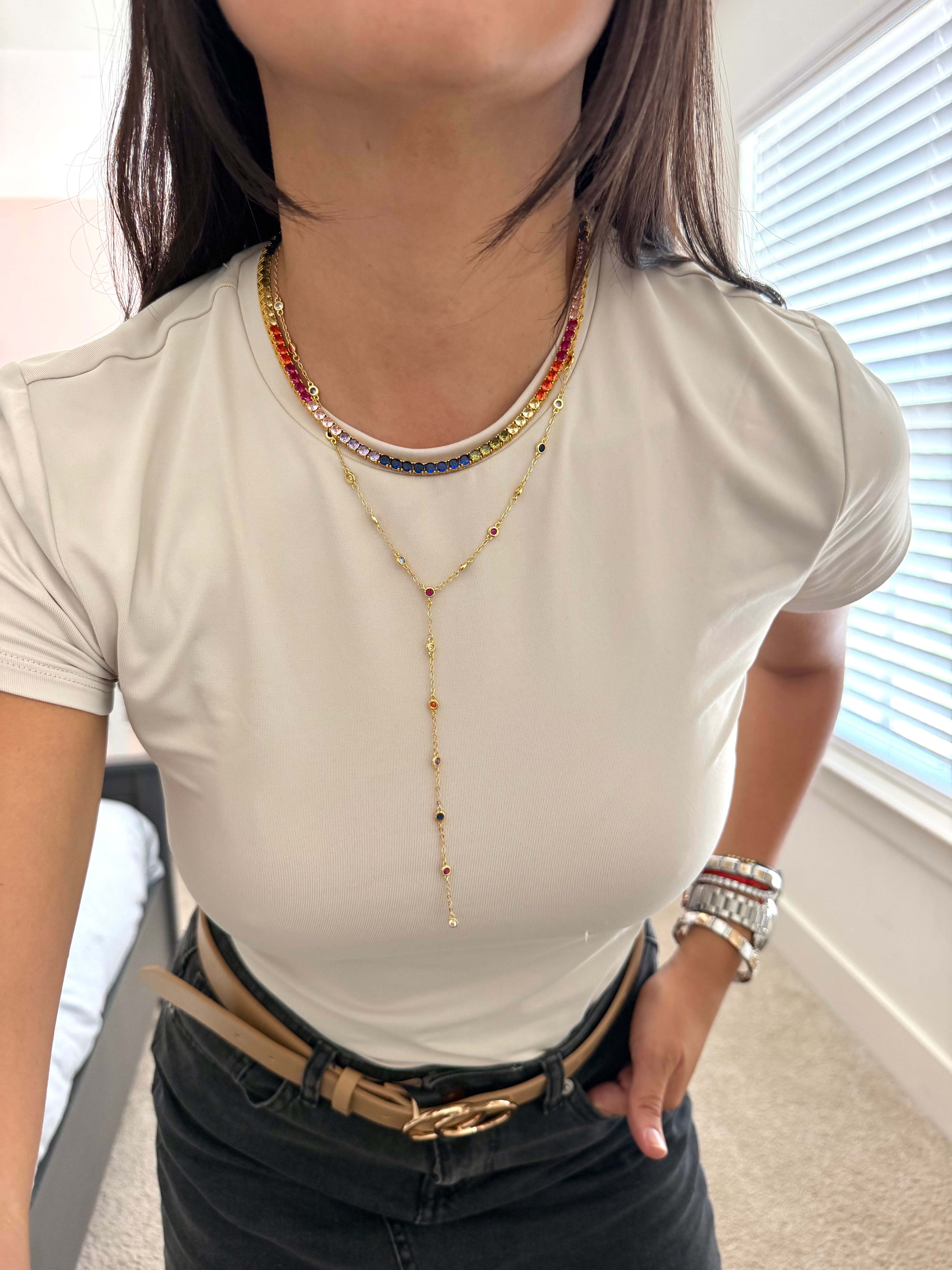 Collar Lariat Colores