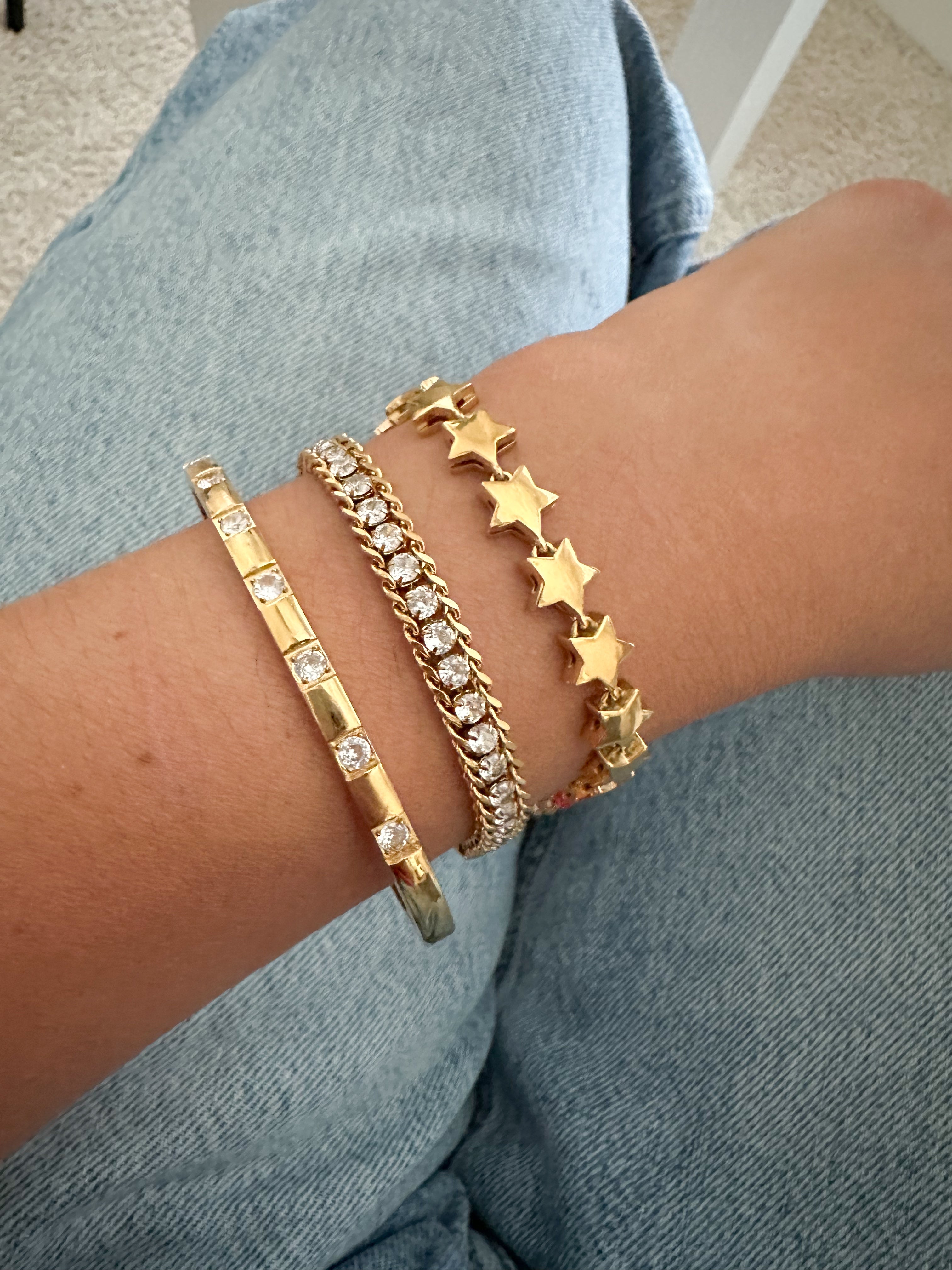Pulsera de Estrellas Doradas
