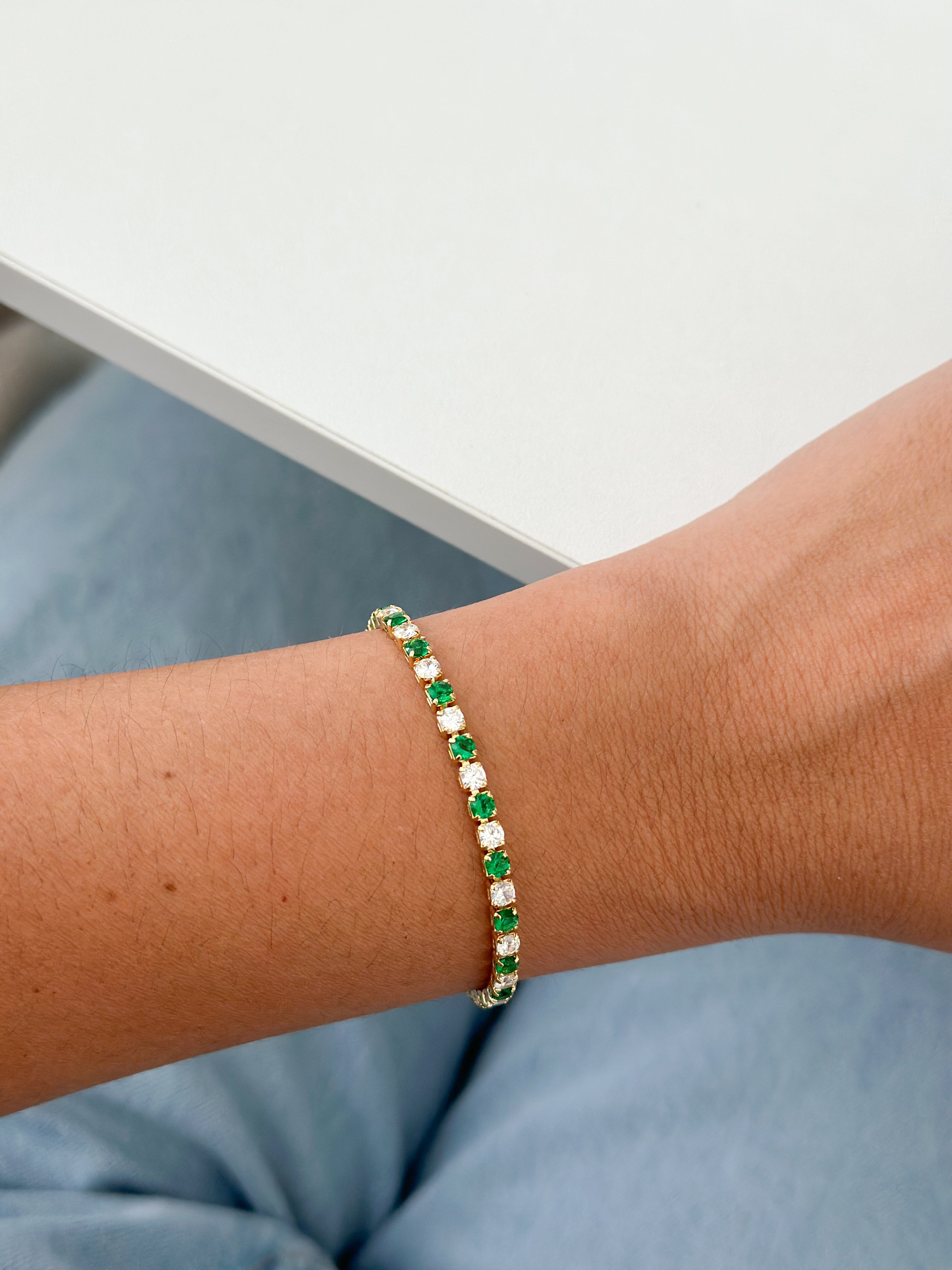 Pulsera Tennis Verde