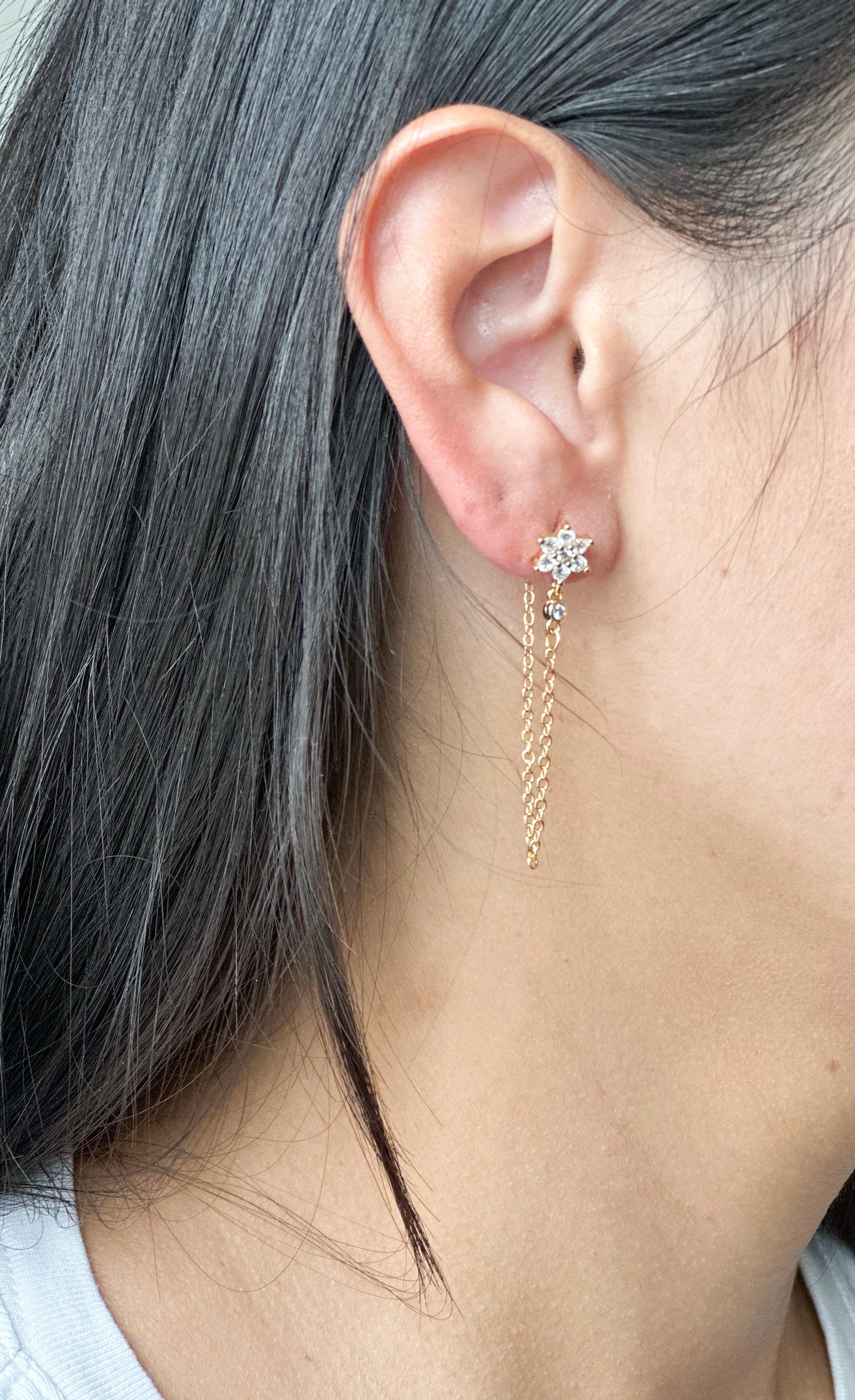 Flower Chain Earrings