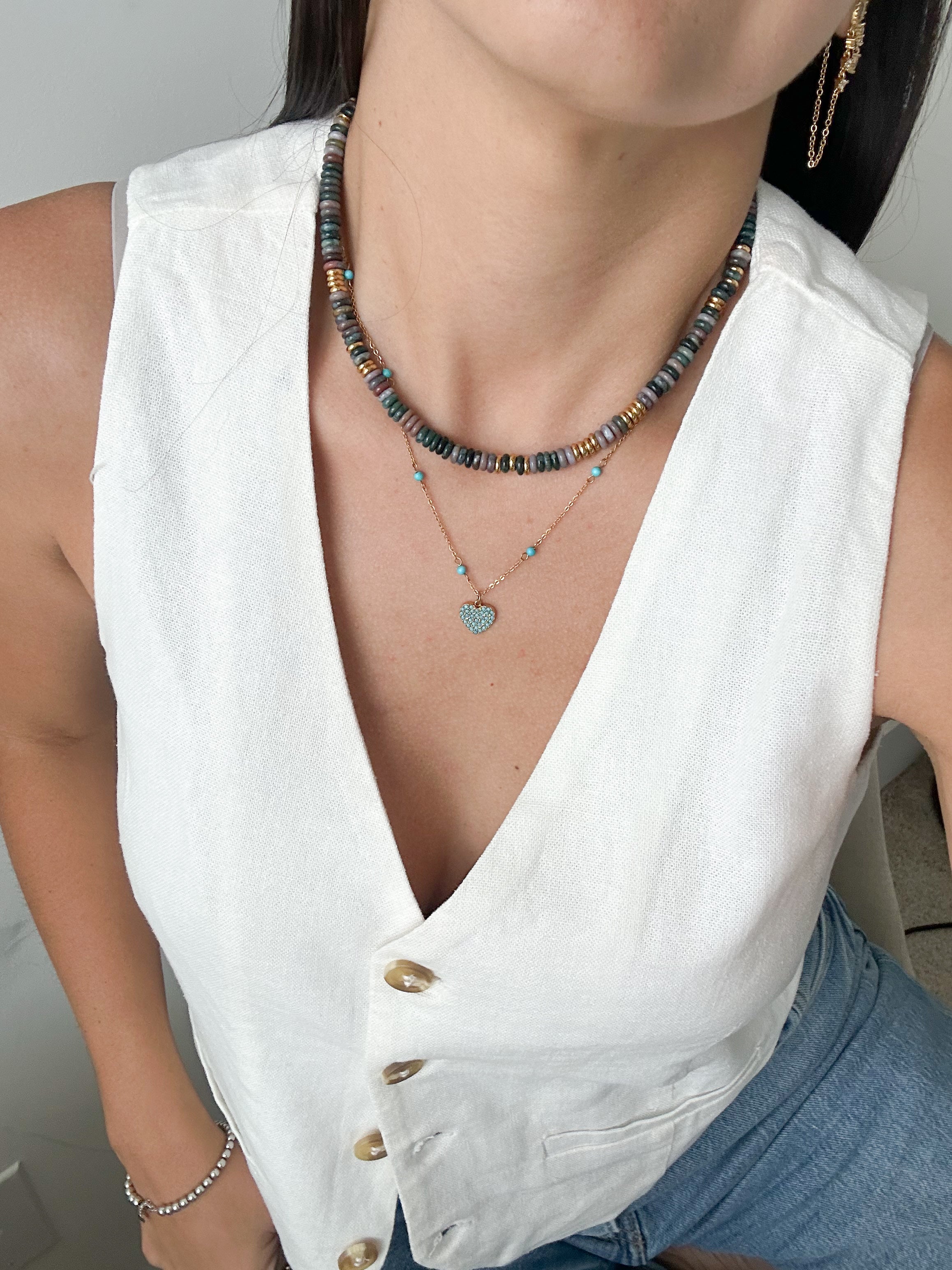 Turquoise Heart Necklace