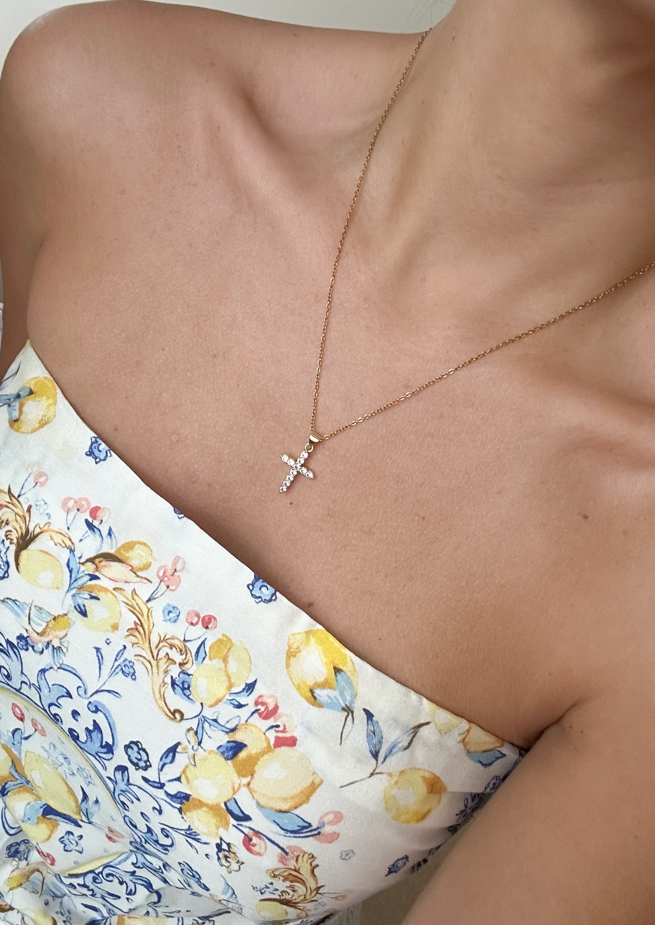 Sparkling Cross Necklace