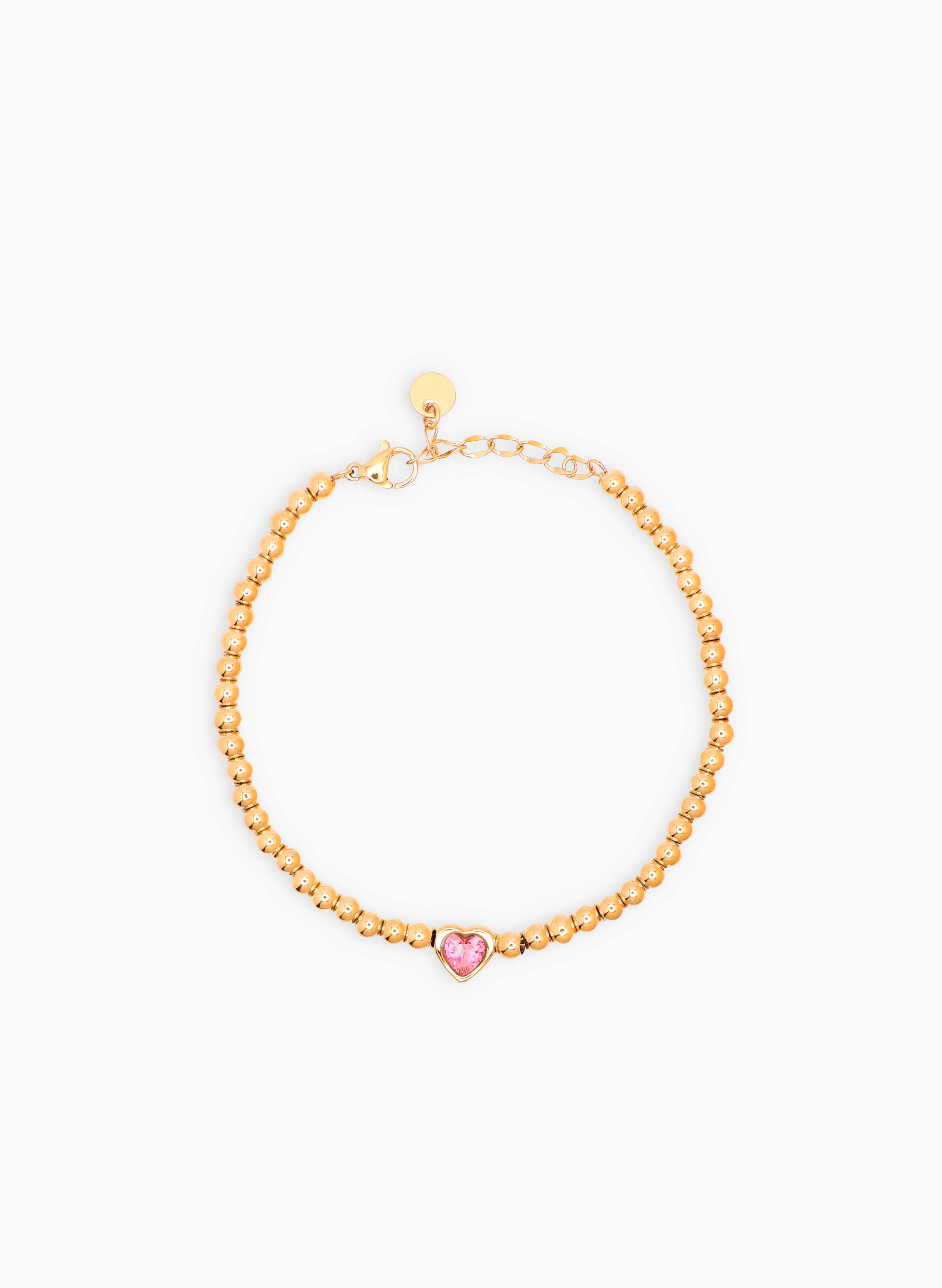Pulsera Corazón Rosa