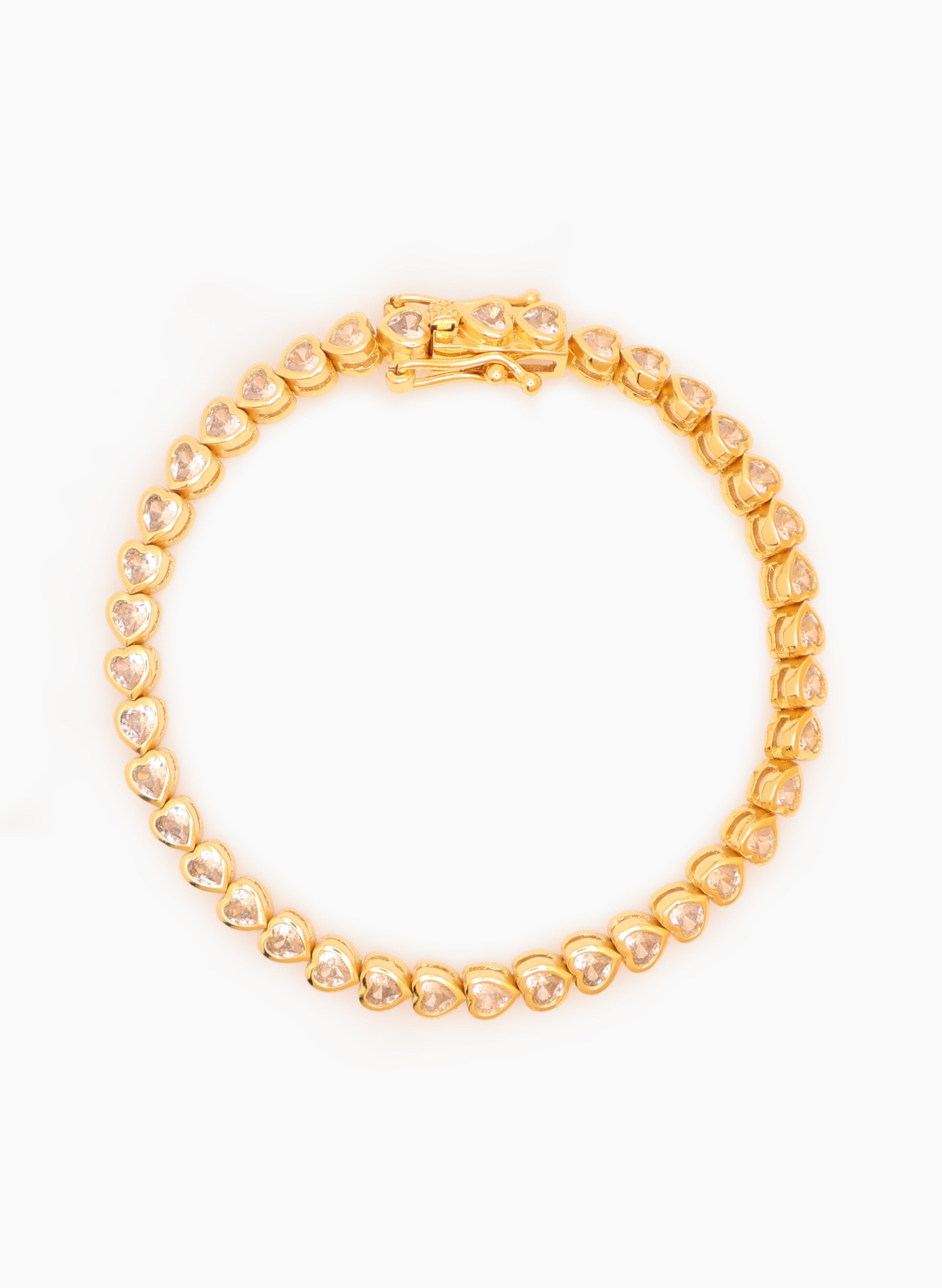 Pulsera Corazones Clear