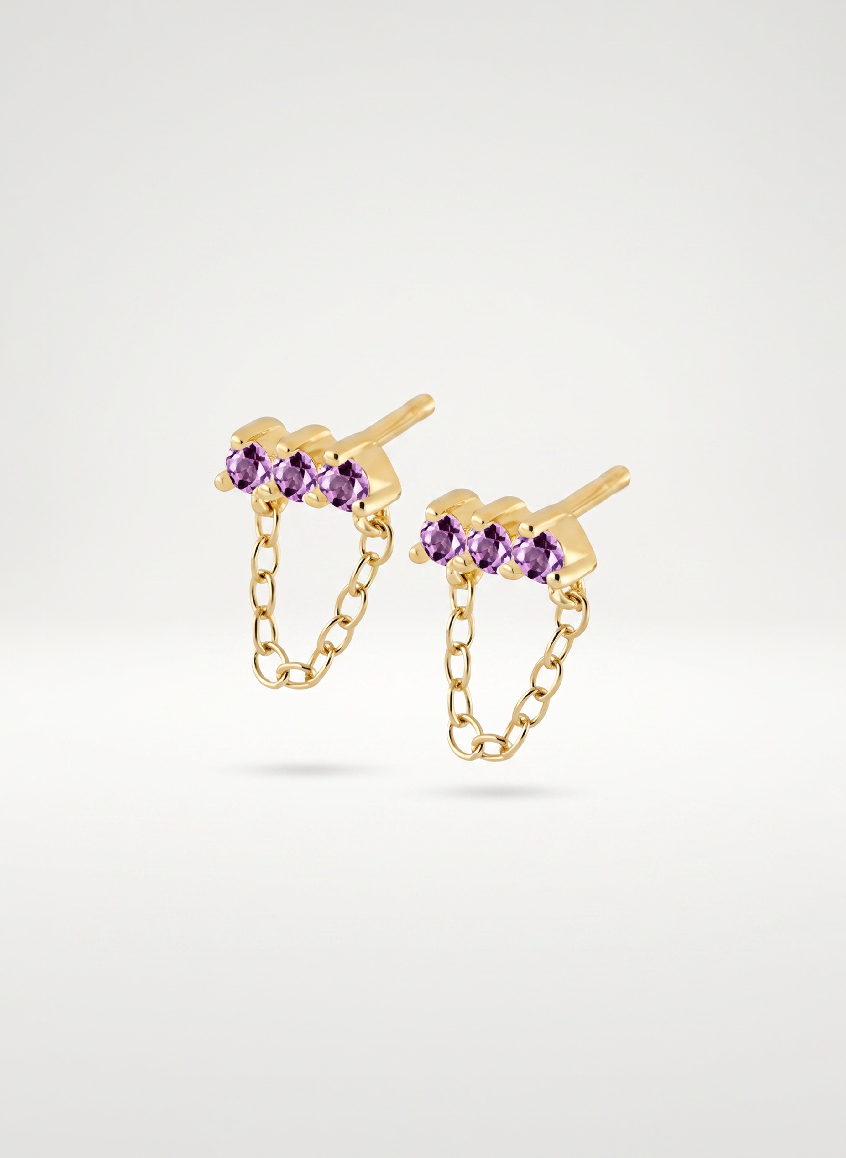 Aretes Cadena Triple