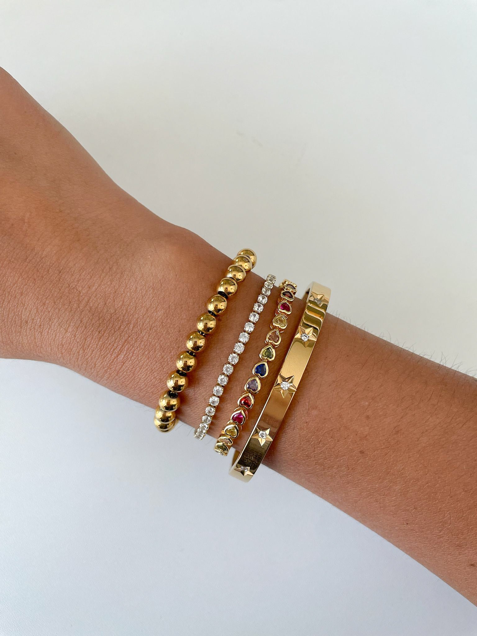 Pulsera Corazones de colores