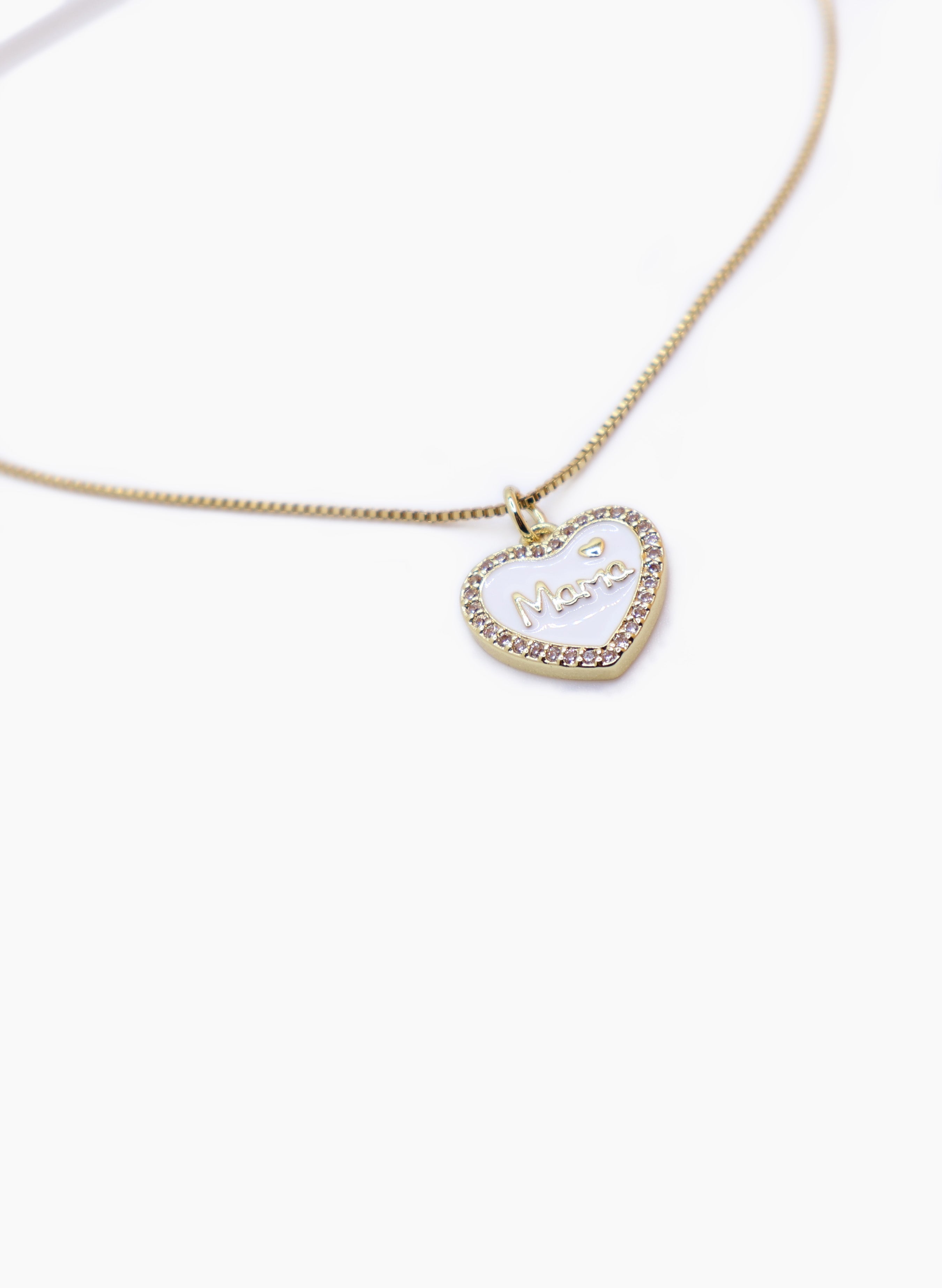 Collar Mamá corazón